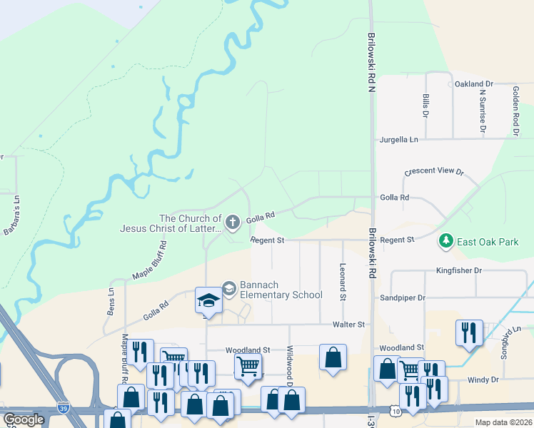 map of restaurants, bars, coffee shops, grocery stores, and more near 5403 Duncan Drive in Stevens Point