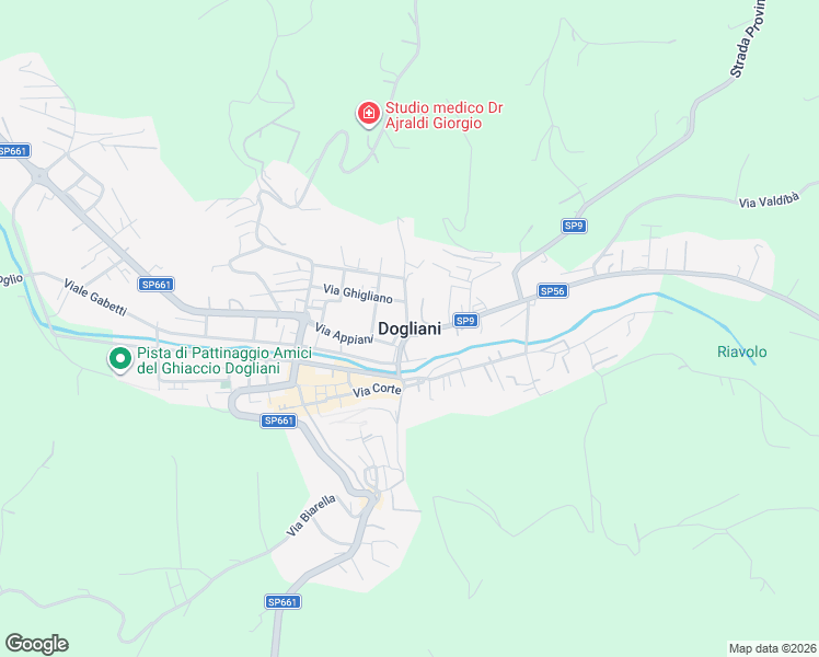 map of restaurants, bars, coffee shops, grocery stores, and more near in Dogliani