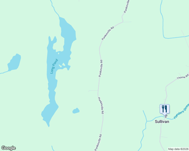map of restaurants, bars, coffee shops, grocery stores, and more near 306 Punkinville Road in Sullivan