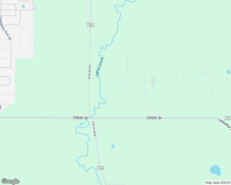 map of restaurants, bars, coffee shops, grocery stores, and more near 28800 Woodland Trail in New Prague