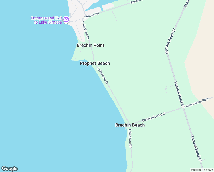 map of restaurants, bars, coffee shops, grocery stores, and more near 2644 Lakeshore Drive in Brechin