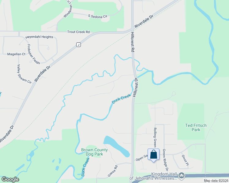 map of restaurants, bars, coffee shops, grocery stores, and more near 1237 Plateau Heights Road in Green Bay