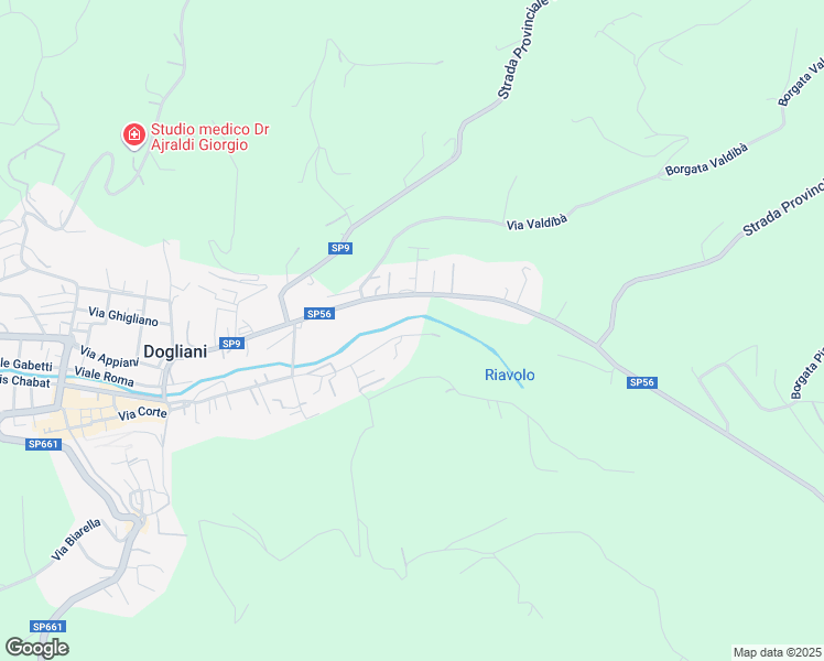 map of restaurants, bars, coffee shops, grocery stores, and more near 97 bis Via Generale Filippo Martinengo in Dogliani
