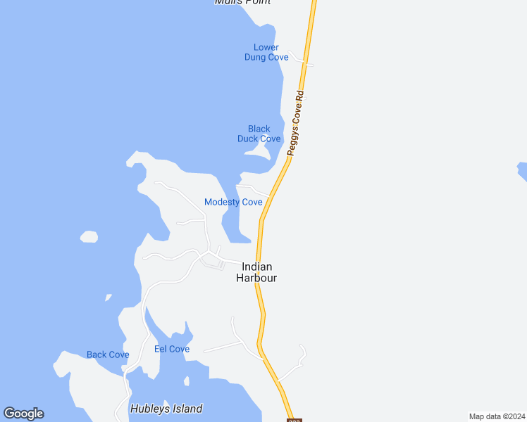 map of restaurants, bars, coffee shops, grocery stores, and more near 8974 Peggys Cove Road in Indian Harbour