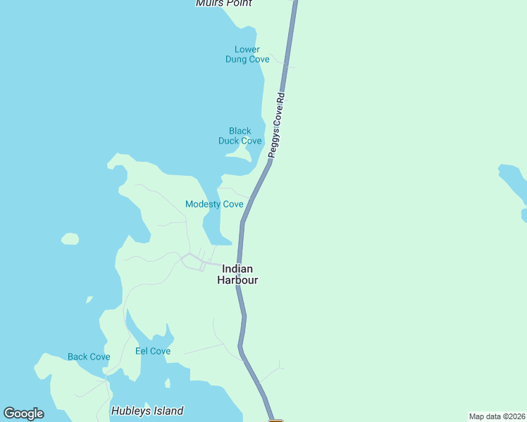 map of restaurants, bars, coffee shops, grocery stores, and more near 8979 Peggys Cove Road in Indian Harbour