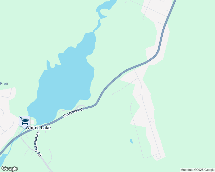 map of restaurants, bars, coffee shops, grocery stores, and more near Prospect Road in Whites Lake