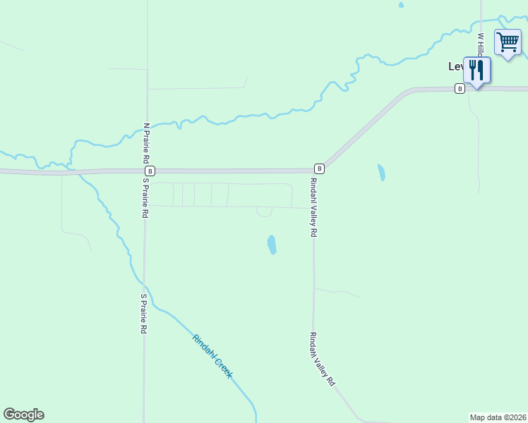 map of restaurants, bars, coffee shops, grocery stores, and more near N12757 Rindahl Valley Road in Osseo