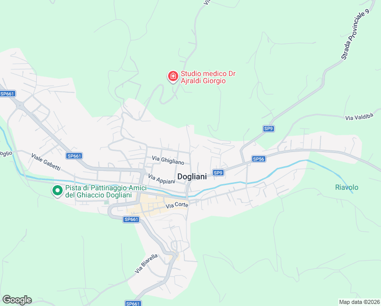 map of restaurants, bars, coffee shops, grocery stores, and more near 80 Via Dante Alighieri in Dogliani