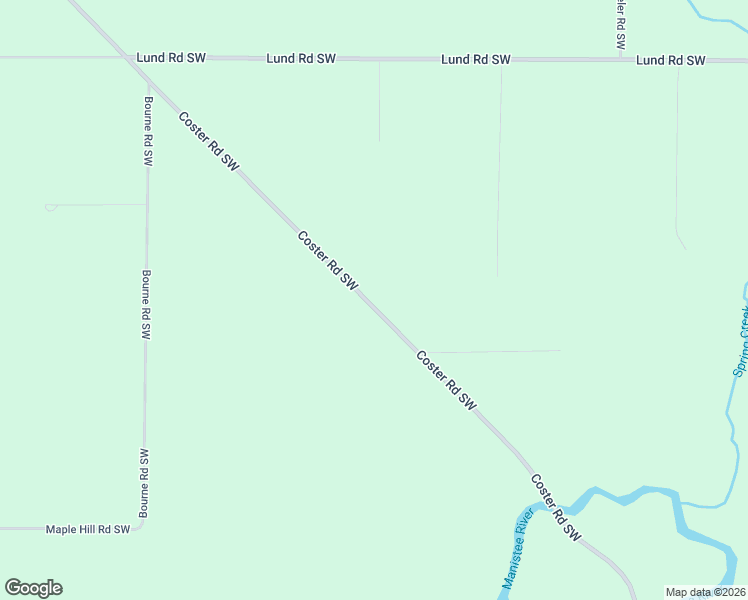 map of restaurants, bars, coffee shops, grocery stores, and more near 12524 Coster Road Southwest in Fife Lake