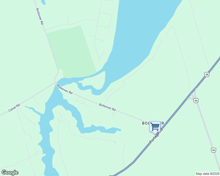 map of restaurants, bars, coffee shops, grocery stores, and more near 12 Dunromin Drive in Kawartha Lakes