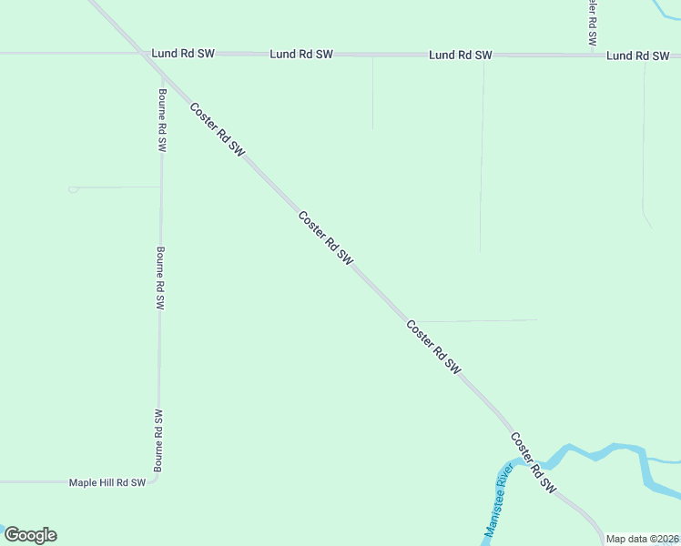 map of restaurants, bars, coffee shops, grocery stores, and more near 12524 Coster Road Southwest in Fife Lake