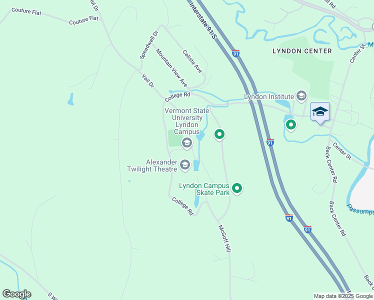 map of restaurants, bars, coffee shops, grocery stores, and more near 1001 College Road in Lyndon