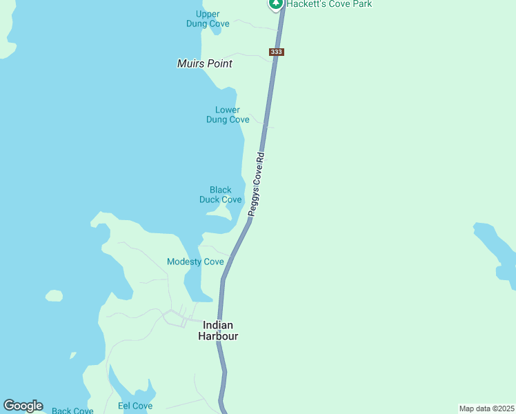map of restaurants, bars, coffee shops, grocery stores, and more near 9049 Peggys Cove Road in Indian Harbour