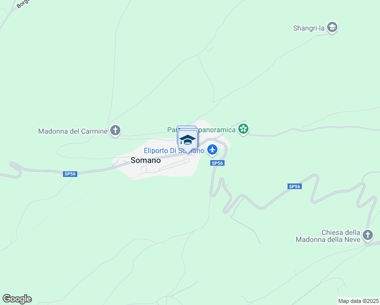 map of restaurants, bars, coffee shops, grocery stores, and more near 9 Via Madonna in Somano