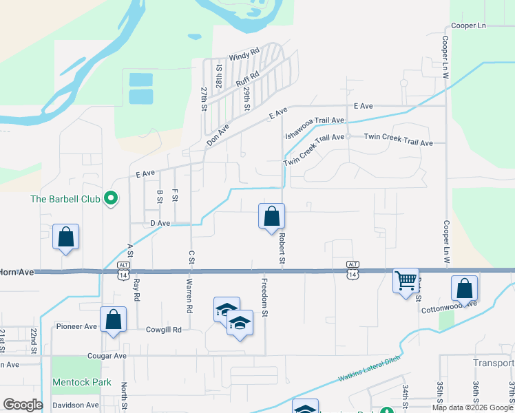 map of restaurants, bars, coffee shops, grocery stores, and more near 256 Covey Court in Cody