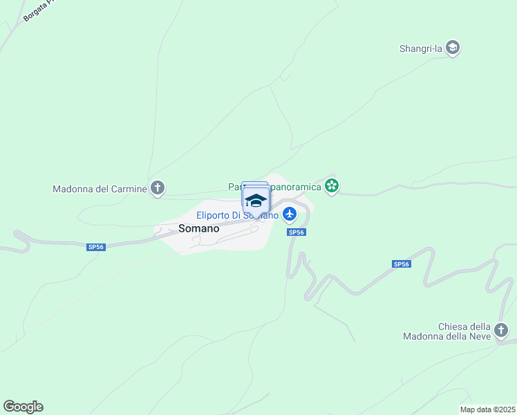 map of restaurants, bars, coffee shops, grocery stores, and more near 9 Via Madonna in Somano