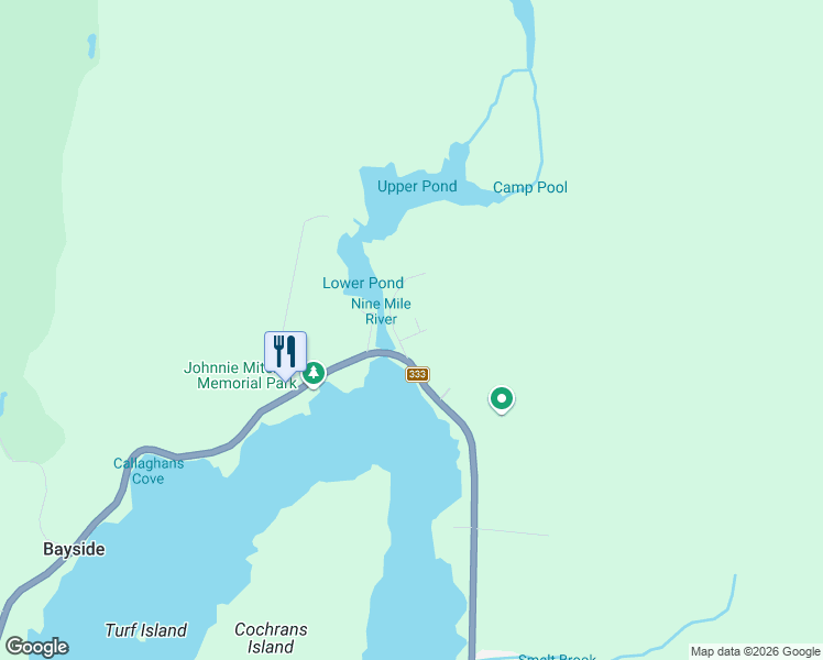 map of restaurants, bars, coffee shops, grocery stores, and more near 11 Osprey Drive in Shad Bay