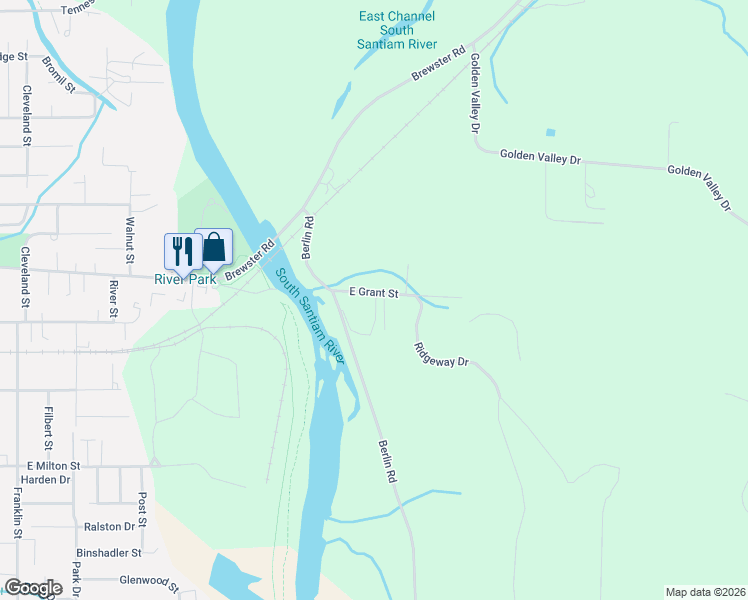 map of restaurants, bars, coffee shops, grocery stores, and more near 37870 East Grant Street in Lebanon