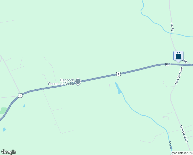 map of restaurants, bars, coffee shops, grocery stores, and more near 502 U.S. 1 in Hancock