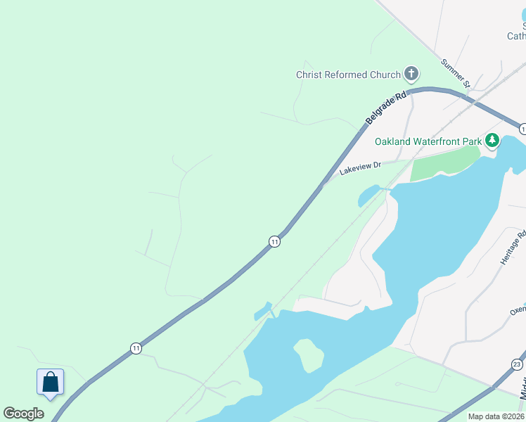 map of restaurants, bars, coffee shops, grocery stores, and more near 301-373 Belgrade Road in Oakland