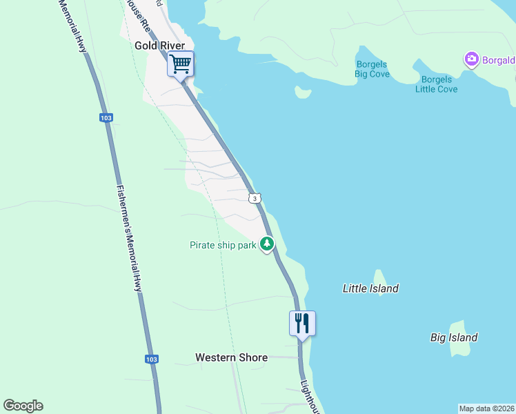 map of restaurants, bars, coffee shops, grocery stores, and more near 6156 Nova Scotia Trunk 3 in Chester Basin