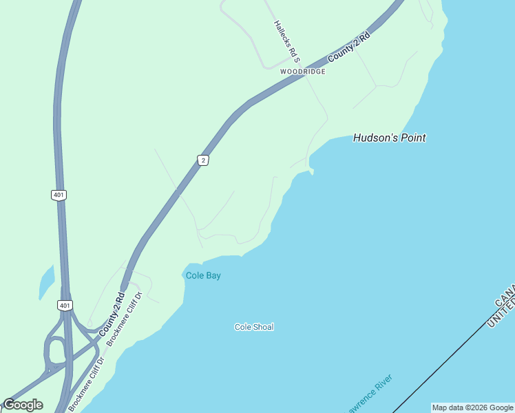 map of restaurants, bars, coffee shops, grocery stores, and more near 265 Hudson Point Road in Brockville