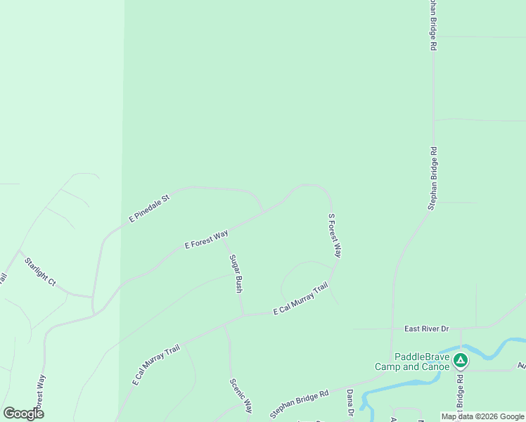 map of restaurants, bars, coffee shops, grocery stores, and more near 10036 East Pinedale Street in Roscommon