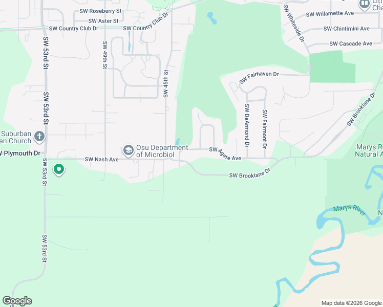 map of restaurants, bars, coffee shops, grocery stores, and more near 4390 Southwest Agate Avenue in Corvallis