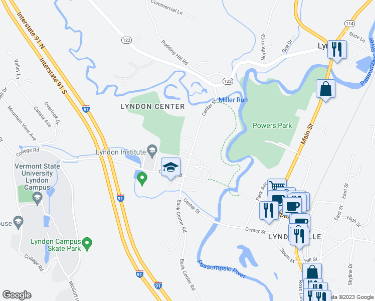 map of restaurants, bars, coffee shops, grocery stores, and more near 73 Cemetery Circle in Lyndon