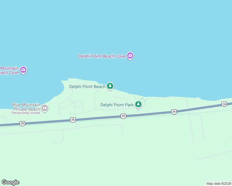 map of restaurants, bars, coffee shops, grocery stores, and more near 115 Ellis Drive in Grey County