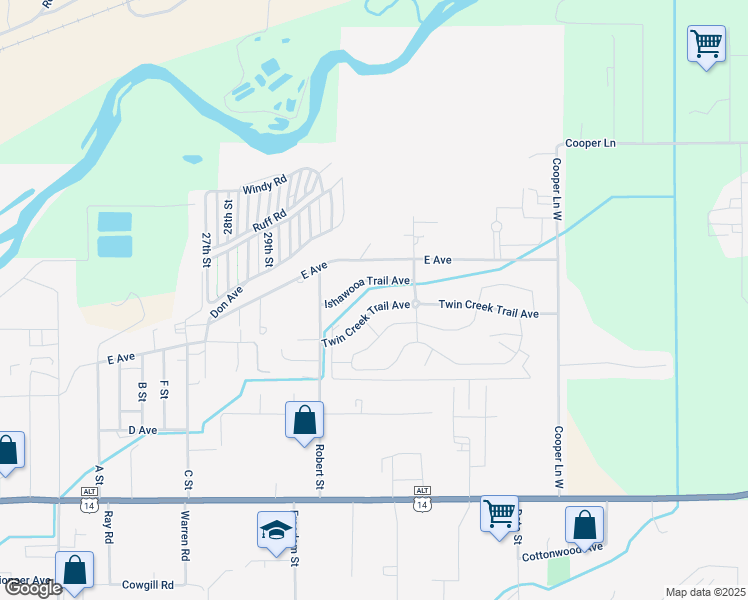 map of restaurants, bars, coffee shops, grocery stores, and more near 3107 Twin Creek Trail Avenue in Cody