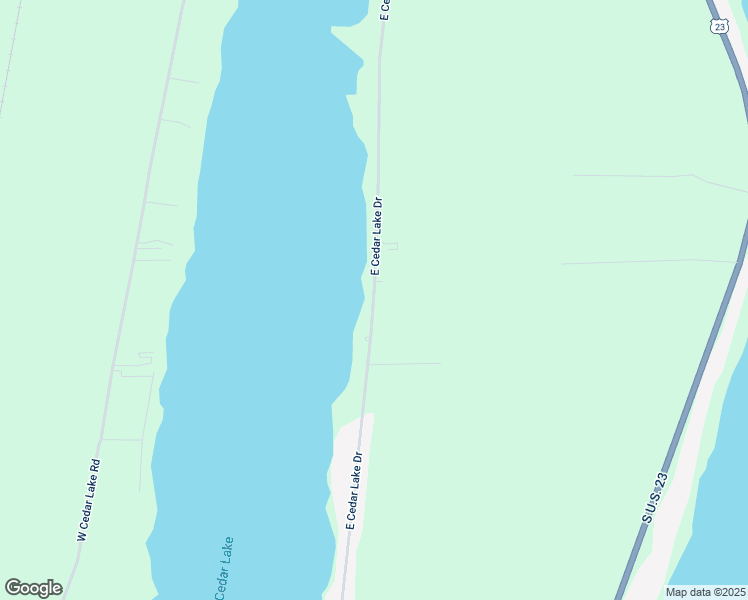 map of restaurants, bars, coffee shops, grocery stores, and more near 4328 East Cedar Lake Drive in Greenbush