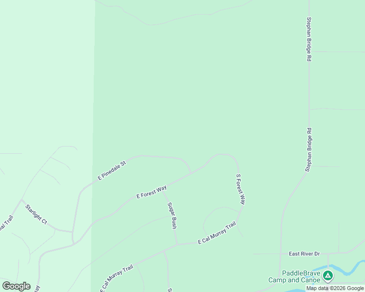 map of restaurants, bars, coffee shops, grocery stores, and more near 10036-10070 East Pinedale Street in Roscommon