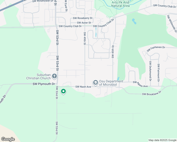 map of restaurants, bars, coffee shops, grocery stores, and more near 2615 Southwest 49th Street in Corvallis
