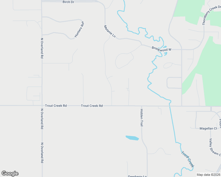 map of restaurants, bars, coffee shops, grocery stores, and more near 676 Trout Creek Road in Hobart