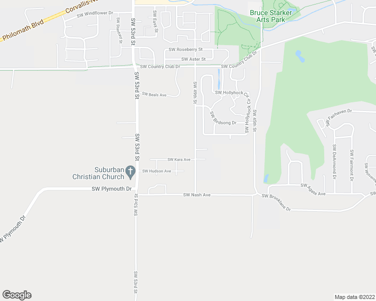 map of restaurants, bars, coffee shops, grocery stores, and more near 2444-2472 SW 49th St in Corvallis