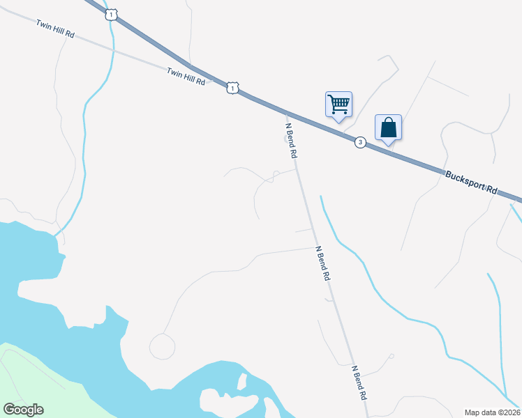map of restaurants, bars, coffee shops, grocery stores, and more near 40 Mayflower Way in Ellsworth