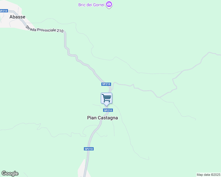 map of restaurants, bars, coffee shops, grocery stores, and more near 39 Strada Provinciale 210 in Provincia di Alessandria