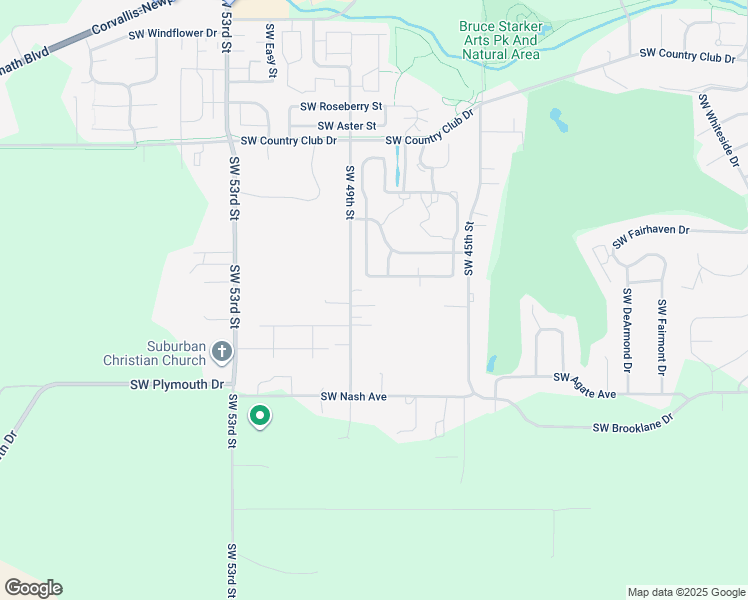 map of restaurants, bars, coffee shops, grocery stores, and more near 4851 Southwest Hoffman Avenue in Corvallis