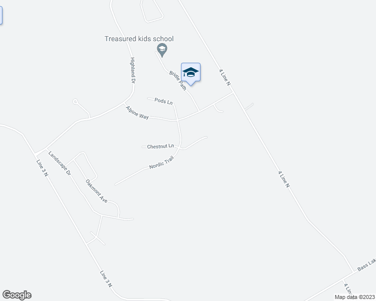 map of restaurants, bars, coffee shops, grocery stores, and more near 1 Ridgewood Court in Shanty Bay