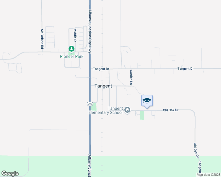 map of restaurants, bars, coffee shops, grocery stores, and more near 32086 Birdfoot Drive in Tangent