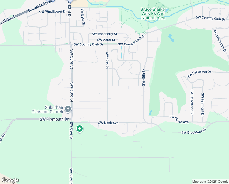 map of restaurants, bars, coffee shops, grocery stores, and more near 4851 Southwest Hoffman Avenue in Corvallis