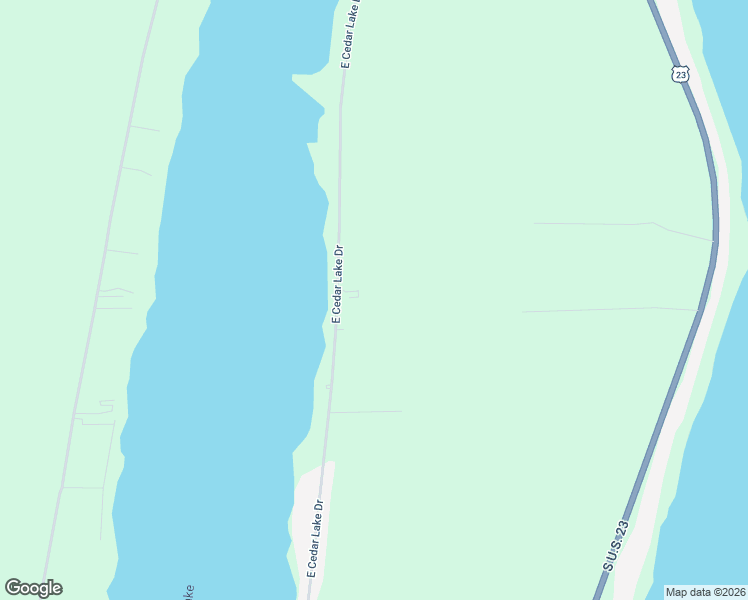 map of restaurants, bars, coffee shops, grocery stores, and more near 3743-4053 East Cedar Lake Drive in Greenbush