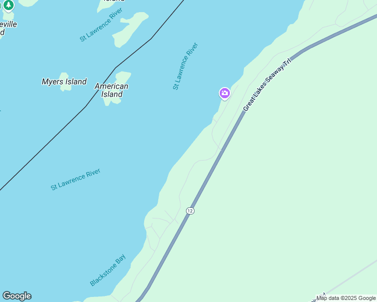 map of restaurants, bars, coffee shops, grocery stores, and more near 24 Langbrook Lane in Ogdensburg