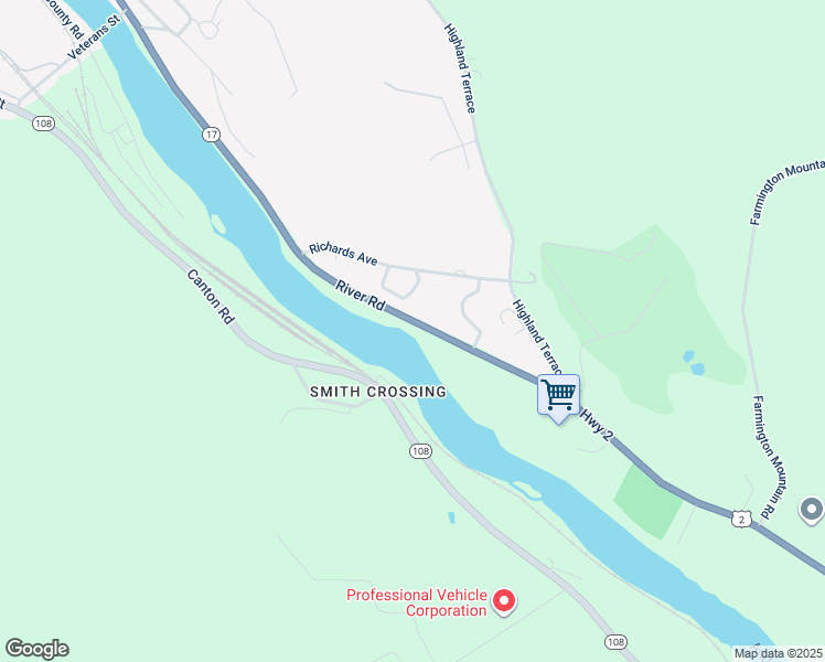 map of restaurants, bars, coffee shops, grocery stores, and more near 182 River Road in Mexico