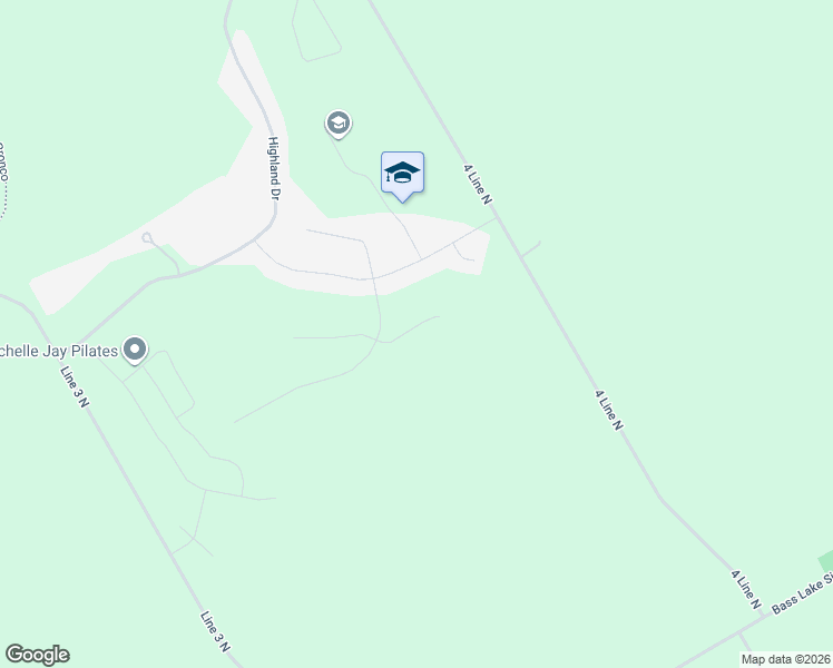 map of restaurants, bars, coffee shops, grocery stores, and more near 7 Ridgewood Court in Shanty Bay