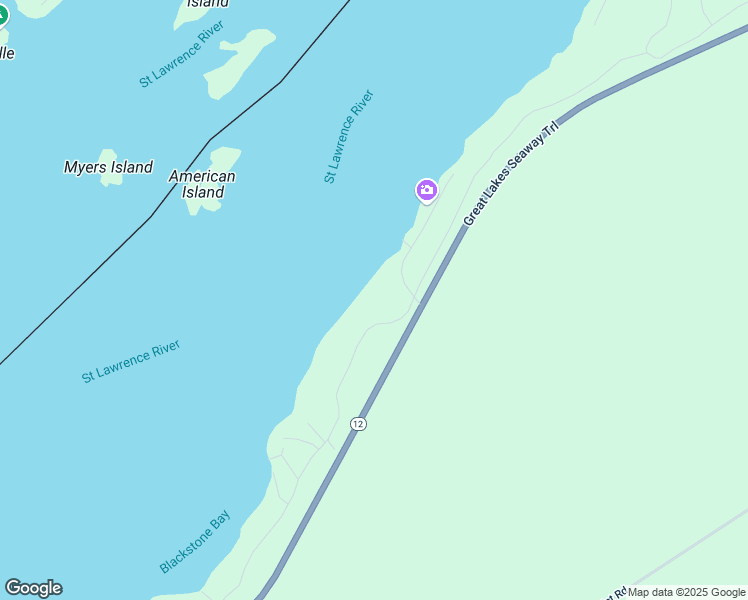 map of restaurants, bars, coffee shops, grocery stores, and more near 24 Langbrook Lane in Ogdensburg
