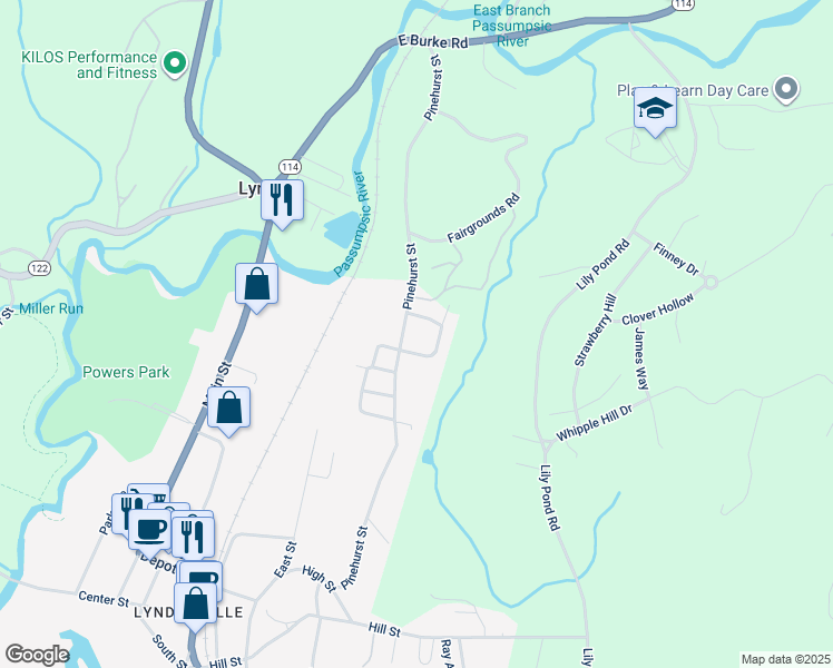 map of restaurants, bars, coffee shops, grocery stores, and more near 41 Rod Key Street in Lyndon