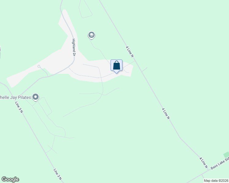 map of restaurants, bars, coffee shops, grocery stores, and more near 1 Ridgewood Court in Shanty Bay