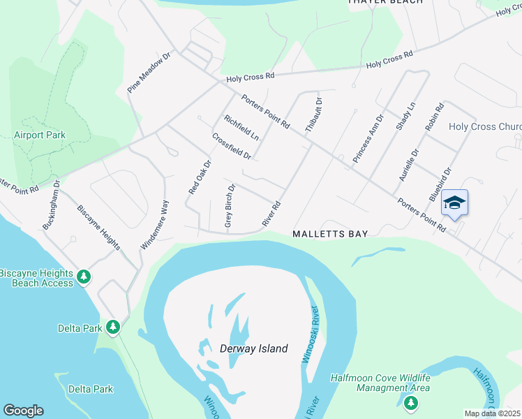 map of restaurants, bars, coffee shops, grocery stores, and more near 294 River Road in Colchester